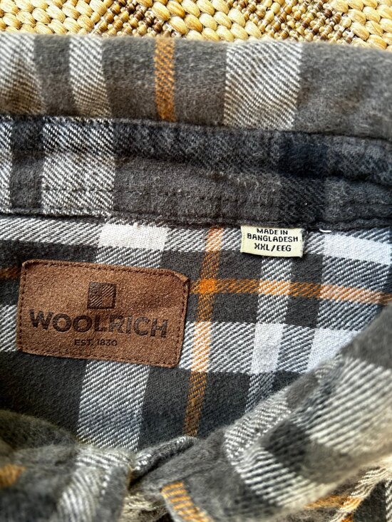 Mens Woolrich Flannel Shirt Size XXL - Picture 7 of 11